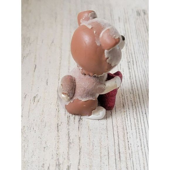 Flocked puppy AS IS pink glitter boot pet toy figure - Picture 4 of 5